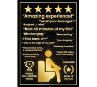 Unframed Bathroom Poster Prints - Funny Quotes & Signs - A3 Art Posters 30 x 42cm (Bathroom Testimonials)