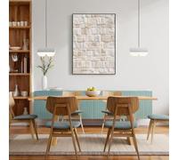 Unframed Canvas Wall Art 16X24 Inch Natural Stone Tile Texture Minimalist Nordic Style Artwork Wall Canvas Pictures For Living Room Bedroom Hallway Home Decoration Cream Color Prints Posters