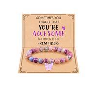 UNGENT THEM Graduation Gifts for Her College Middle Seniors High School 8th Grade Bracelet Butterfly Inspirational Birthday Gifts for Women Teen Girls Friends Friendship Female Mom