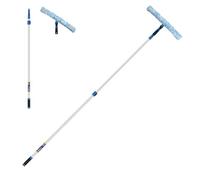 Unger 18" Professional Grip Window Cleaner Scrubber with 8' Connect & Clean Pole