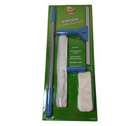 Unger 1m Telescopic Window Washing Kit with Squeegee and Extra Cleaning Head Cover