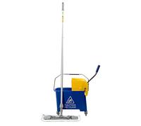 Floor Cleaner Set: Durable Two Bucket Model, Microfibre Flat Mop For Tiles, Wood, Vinyl, Laminate: Pro Quality Floor Care By Unger