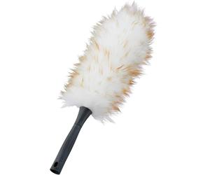 UNGER 921492 StarDuster Lambswool Feather Duster - Soft & Fine Hand Dusting Brush - Fits Any Telescopic Pole for Cleaning, Cream