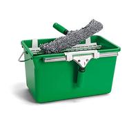 Unger AK013 Window Cleaning Kit - 3-in-1 Starter Set with Window Squeegee, Microfibre Washer with T-Bar Handle & 12L Cleaning Bucket - Professional Window Cleaner Set