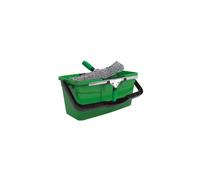 UNGER AK013 Window Cleaning Kit 3-in1 Starter Set - Window Squeegee, Microfibre Power Washer with T-Bar Handle, 18L Cleaning Bucket - Professional