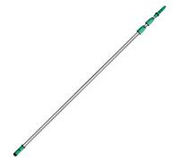 Unger ED450 OptiLoc Telescopic Window Cleaning Pole/Multi-Use Extension Pole - 4.5m, 3 Section - UNGER Window Cleaning Equipment, silver