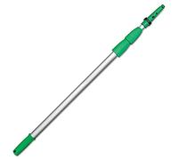 Unger ED450 OptiLoc Telescopic Window Cleaning Pole/Multi-Use Extension Pole - 4.5m, 3 Section - UNGER Window Cleaning Equipment, silver