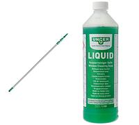 Unger ED450 OptiLoc Telescopic Window Cleaning Pole/Multi-Use Extension Pole & FR100 Window Cleaning Liquid Soap - Smear Free Window Glass Cleaner 1L
