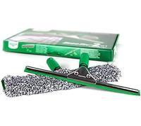 UNGER ErgoTec 2-in1 Window Cleaner Starter Kit - Squeegee & Microfibre Power Wa