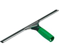 UNGER ES450 ErgoTec Window Squeegee 45cm - Rubber Squeegee Blade, Stainless Steel Channel & Rubber Grip Handle - Window Cleaning Equipment, Green
