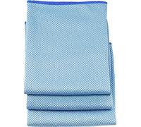 Unger Large Professional-Grade Streak-Free Microfiber Towels, 3 Pack - 18” x 18” Multi-Purpose Wet & Dry Cleaning Cloths for Kitchen, Bath, Auto, Appliances, Car Cleaning Supplies