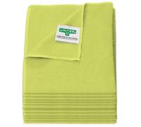 Unger ME40J MicroWipe Microfibre Cloth - Pack of 10 - Lint Free Microfibre Cleaning Cloths - Kitchen, Bathroom, Car & Window Cleaning Products - 40 x 40 cm, Yellow