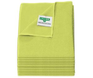 Unger MicroWipe Microfibre Cloth 40x40cm - Pack of 10, Lint Free, Yellow