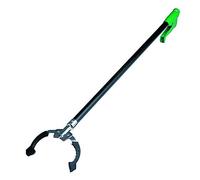 UNGER NN900 NiftyNabber PRO Litter Picker - Trash Rubbish Picker Grabber HEAVY DUTY 97cm - Multi-Purpose Reacher Grabber Stick - Steel Claw with Rubber Grip, Green