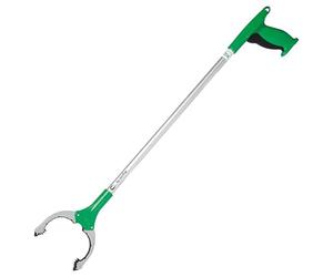 UNGER NT080 NiftyNabber Trigger Grip Litter Picker - Trash Rubbish Picker Grabber - Multi-Purpose Reacher Grabber Stick - Magnetic Claw with Rubber Grip, 80cm