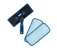 Unger ProClean Indoor Window Cleaner, Tool for Window, Glass, and Mirror Cleaning, Streak-Free Results, Reusable Microfiber Pads for Sustainability