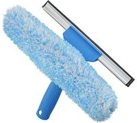 Unger Professional 10" Window Cleaning Tool: 2-in-1 Microfiber Scrubber and Squeegee