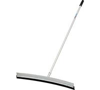 Unger Professional AquaDozer Max Kit - 36” Smooth Surface Curved Floor Squeegee & 48” Dual End Pole - Floor Scrubber, Floor Squeegee for Concrete Floors & Asphalt, Squeegee Broom