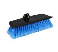 Unger Professional Hydropower 10” Bi-Level Soft Brush with Squeegee - Compatible with Waterflow Poles, Patio, Windows, Siding