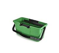 Unger QB12B Bucket 12 litres for Washers up to 35 cm Wide with Litre Scale Including Strainer as Shelf Rectangular Shape