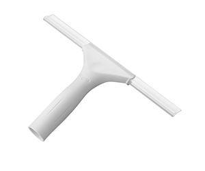 Unger Shower Squeegee for Bathroom Cleaning with Adhesive Hanging Hook - Professional Shower Screen Wiper - 10 inch Rubber Blade & Non-Slip Handle - For Glass Doors, Windows & Mirrors Tiles