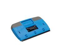 Unger Window and Glass Scraper with Retractable Safety Guard, Coated Carbon Steel, Blue, 4 Inches