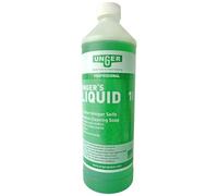 UNGER FR100 Window Cleaning Liquid Soap - Smear Free Window Glass Cleaner 1L - Economical 1:100 Mixing Ratio for 100 litres of Liquid