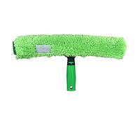 UNGER 79021 MicroStrip Window Washer Sleeve with ErgoTec T-bar Handle - Microfibre Window Cleaner for Hand Wash or Telescopic Window Cleaning, Green, 45 cm Strip Width