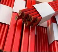 UNGFEI 100 PCS 17.5cm Flat Carpenter Pencils, 5B Soft Work Pencils for Carpenters and Builders