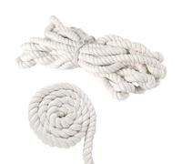 UNGFEI 10M Heavy-Duty Cotton Rope 20mm Thick, Strength White Natural Twisted Cord for Wall Hanging/Macrame Weaving/Garden Plant Hanger Making, 32Ft Long