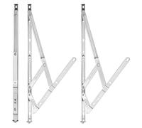 UNGFEI 3 PCS 16 Inch Side Hung Window Hinge, 17mm Stack UPVC Universal Window Hinge, 304 Stainless Steel Window Friction Hinges, Double Glazing Window Hinges for Stay Windows (410mm)