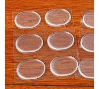 Ungfu Mall 6pcs Silicon Gel Transparent Invisible Heel Pad Shoe Anti-slip Cushion Heel Protector Plantar Fasciitis Protect Mat Foot Pain Relief Pads Non-slip heel pads