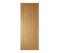 Unglazed Cottage Oak Veneer Internal Timber Fire Door, (H)1981mm (W)686mm (T)44mm