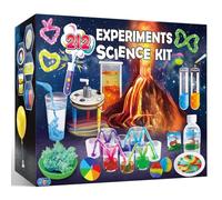 UNGLINGA 212 Science Experiments Kit for Kids, Earth Volcano, Chemistry Set, Magic S.T.E.M Projects Toys Gifts Idea for Boys and Girls