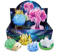 UNGLINGA Crystal Growing Kit for Kids, Grow 6 Vibrant Crystals Making Kit | Chemistry Experiments, Science, S.T.E.M Toys, Gifts Idea for Boys Girls, Crystal-Growing Tree, Hedgehog Crystal