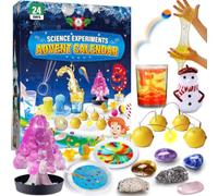UNGLINGA Science Advent Calendar 2026 for Kids 24 Days Experiments Kit | Chemistry Crystals, Magic, Gemstones, S.T.E.M, Christmas Birthday Gift Boys Girl