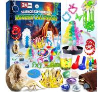UNGLINGA Science Advent Calendar 2026 for Kids - 24 Days Experiments | S.T.E.M Chemistry Set, Crystal, Gemstones, Magic, Christmas Birthday Countdown Toys Gifts for Boys Girls