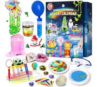 UNGLINGA Science Experiments Advent Calendar 2025 for Kids Boys Girls Toys Gifts Idea- Chemistry, Physics, Rocks Gemstones, S.T.E.M Projects Countdown to Christmas 24 Days