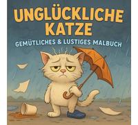Unglückliche Katze - Gemütliches & Lustiges Malbuch: Lustige und skurrile Katzen-Illustrationen zum Ausmalen - Pechmomente, niedliche Szenen und ... für Kinder, Jugendliche und Erwachsene