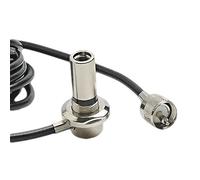 UngSung 3/8”x24T Antenna Stud Mount to PL-259 Connector with 15FT (4.5M) Coax RG58A/U Cable for CB Ham Two Way Radio Antenna