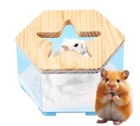 Ungtyb Bath for Dwarf Hamsters - Transparent Potty for Hamsters, Reusable Multifunctional Accessory for Small Animals, Daily Bath and Travel