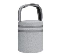 Ungtyb Breast Milk Storage Cooler, Insulated Bottle Cooler Bag, Breast Milk Chiller Bag, Breastfeeding Cooler Bag 12.5 x 15.5 cm for Milk, Outdoor, Travel, Walk, Home, Multicolour, Light Gray,
