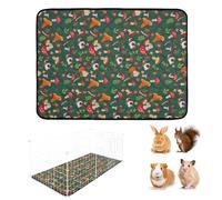Ungtyb Bunny Mats for Cage - Washable Small Animal Mat,Reusable Pet Urine Pad Small Animal Bedding for Apartment Breed Garden Yard Outdoor Sleep Travel Rest Daily Home Playpen Indoor