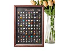 Ungtyb Crystal Gift Kit,Natural Mineral Display Decor - Mineral Combinations Set,for Family Parent Child Boy Girl Indoor Living Room Study Housewarming