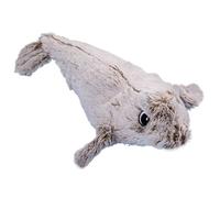 Ungtyb Cute Flapping Cat Toys, Interactive Cat Toy, Rechargeable Plush Cat Toy, Realistic Cats Kicking Toy for Pets, Kitten, Small Dog, Home, Indoor, Present, Living Room, Gray Color