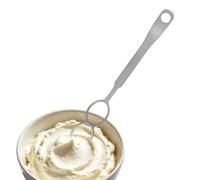 Ungtyb Egg Beater,Stainless Steel Multifunctional Ergonomic Handle Beater - Manual Egg Mixer,for Cooking Cream Baking Food Pancake Coffee Bread Household French Beating