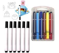 Ungtyb Pen for Drawing Robot - 18-Pieces Coloring Tool - Painting Learning Machine Pen Replacement,for Kid Girls Children Birthday Christmas New Year Preschool