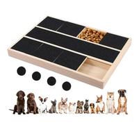 Ungtyb Scratch Board for Dogs Pet Claw Grooming Toy with Treat Box | Cat Treat Dispenser Board for Exercise Training Apartment Home Living Room Bedroom Balcony Dormitory Indoor