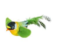 Ungtyb Sleek Flying Cat Toy, Interactive Cat Toy, Sturdy Touch Activated Cat Toys, Decorative Chirping Cats Toy 13x4.5x6cm for Indoor, Outdoor, Present, Home, Living Room, Pet Cats
