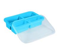 Ungtyb Soup Cubes Freezer Tray - Odor-Proof Lid Long-Lasting Freezer Molds | Multi-Use Food Storage Easy Pour Design for Home Indoor Kitchen Family Friends Cooking Cocktails Freezing Food